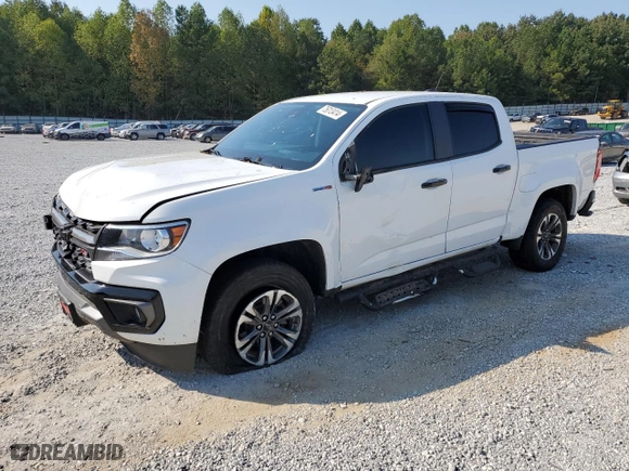 2021 Chevrolet Colorado 4WD Z71 with VIN 1GCPTDE15M1204579, listed as a Copart auction lot 75013414 with 47,003 mi miles and Salvage Title. Bid and sale history available at carsss.com. Image 1.