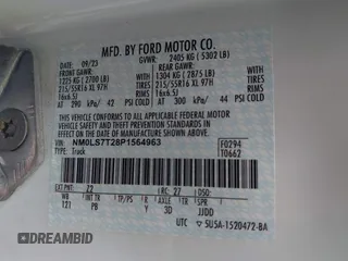 2023 Ford Transit Connect XLT с VIN NM0LS7T28P1564963, выставлен на аукционе IAAI как лот 42727228 с пробегом 11 432 миль миль и . История ставок и продаж доступна на DreamBid. Изображение 9.