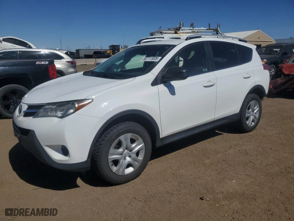 2014 Toyota RAV4 LE with VIN JTMBFREV0ED076530, listed as a Copart auction lot 50711935 with 124,686 mi miles and Salvage Title. Bid and sale history available at carsss.com. Image 1.