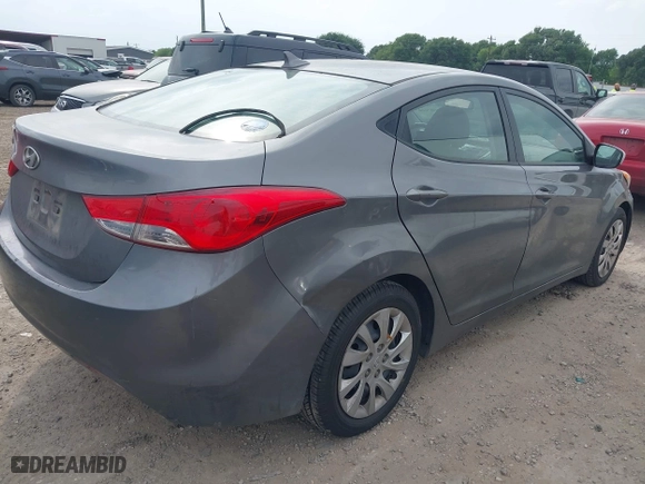 2012 Hyundai Elantra GLS with VIN 5NPDH4AE1CH091542, listed as a IAAI auction lot 42083606 with 291,687 mi miles. Bid and sale history available at carsss.com. Image 4.