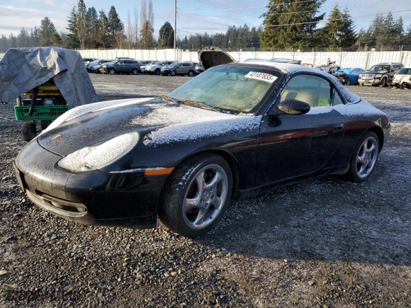 2001 Porsche 911 Carrera with VIN WP0CA29971S653406, listed as a Copart auction lot 43187655 with NaN miles and Clean Title. Bid and sale history available at carsss.com. Image 1.
