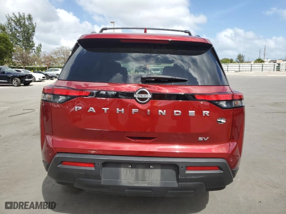 2024 Nissan Pathfinder SV with VIN 5N1DR3BA7RC239891, listed as a Copart auction lot 50899395 with 39,124 mi miles and Non Repairable. Bid and sale history available at carsss.com. Image 6.