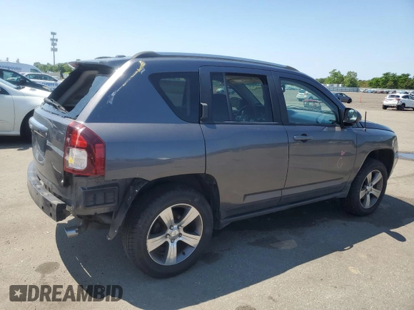 2016 Jeep Compass High Altitude with VIN 1C4NJDEB0GD709177, listed as a Copart auction lot 61248065 with 45,558 mi miles and Salvage title. Bid and sale history available at DreamBid. Image 3.