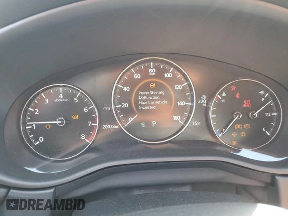 2023 Mazda CX-30 S Carbon Edition with VIN 3MVDMBCM8PM567157, listed as a Copart auction lot 46954865 with 20,038 mi miles and Salvage Title. Bid and sale history available at DreamBid. Image 9.
