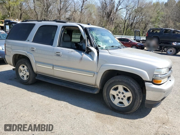 2005 Chevrolet Tahoe LT with VIN 1GNEC13T85R101175, listed as a Copart auction lot 49727485 with 187,301 mi miles and Salvage title. Bid and sale history available at DreamBid. Image 4.