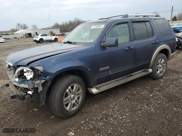2006 Ford Explorer Eddie Bauer with VIN 1FMEU74E26UB23546, listed as a Copart auction lot 47348865 with 184,506 mi miles and Salvage Title. Bid and sale history available at carsss.com. Image 1.