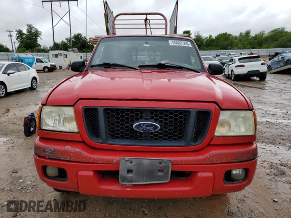 2005 Ford Ranger XL z VIN 1FTYR14U15PA49931, wystawiony jako Copart lot #55667595 z przebiegiem Nie podano mil oraz Szkoda całkowita • Salvage title. Historia ofert i sprzedaży dostępna na DreamBid. Obrazek 5.