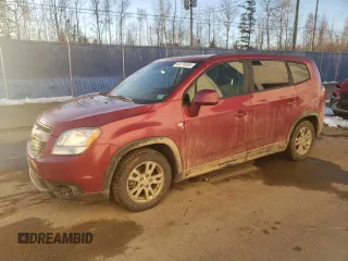 2012 Chevrolet Orlando 1LT z VIN KL77P2EM9CK580954, wystawiony jako Copart lot #83370534 z przebiegiem 214 895 mil mil oraz Szkody całkowita. Historia ofert i sprzedaży dostępna na DreamBid. Obrazek 1.