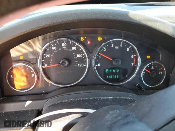 2012 Jeep Liberty Sport with VIN 1C4PJMAK8CW211242, listed as a Copart auction lot 47434565 with 112,723 mi miles and Salvage Title. Bid and sale history available at DreamBid. Image 9.
