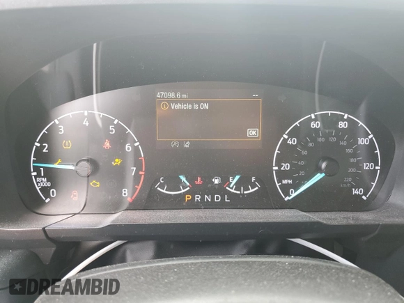 2022 Ford Maverick XL with VIN 3FTTW8F95NRA58614, listed as a Copart auction lot 44469595 with 47,098 mi miles and Salvage Title. Bid and sale history available at DreamBid. Image 9.