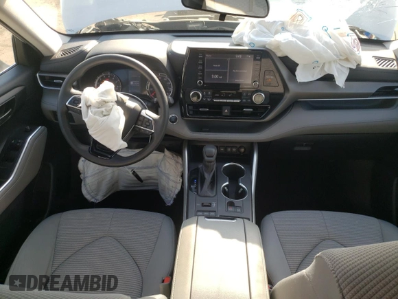 2020 Toyota Highlander L with VIN 5TDCZRBH9LS504672, listed as a Copart auction lot 54147505 with 49,879 mi miles and Salvage title. Bid and sale history available at DreamBid. Image 8.