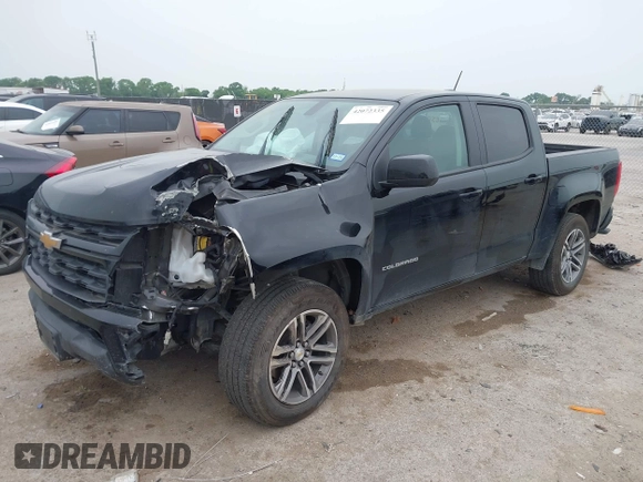 2021 Chevrolet Colorado 2WD Work Truck z VIN 1GCGSBEN5M1293788, wystawiony jako IAAI lot #42072335 z przebiegiem 66 806 mil mil oraz . Historia ofert i sprzedaży dostępna na DreamBid. Obrazek 17.