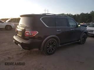 2017 Nissan Armada SV with VIN JN8AY2ND1H9005028, listed as a Copart auction lot 81962194 with 86,682 mi miles and Salvage Title. Bid and sale history available at carsss.com. Image 3.