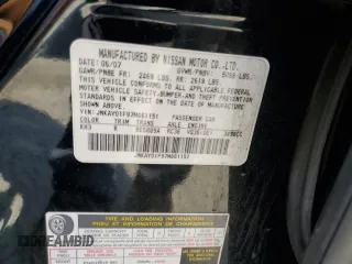 2007 Infiniti M x with VIN JNKAY01F97M461151, listed as a Copart auction lot 65431175 with 294,131 mi miles and Salvage title. Bid and sale history available at DreamBid. Image 12.