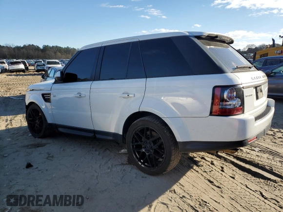 2013 Land Rover Range Rover Sport HSE with VIN SALSF2D45DA800771, listed as a Copart auction lot 83470414 with 127,024 mi miles and Salvage Title. Bid and sale history available at carsss.com. Image 2.