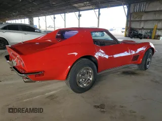 1972 Chevrolet Corvette with VIN 1Z37K2S501737, listed as a Copart auction lot 43789865 with 22,938 mi miles and Salvage title. Bid and sale history available at DreamBid. Image 3.