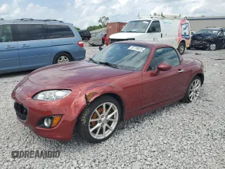 2011 Mazda MX-5 Miata Club with VIN JM1NC2MF0B0213167, listed as a Copart auction lot 57776875 with 77,694 mi miles and Salvage title. Bid and sale history available at DreamBid. Image 1.