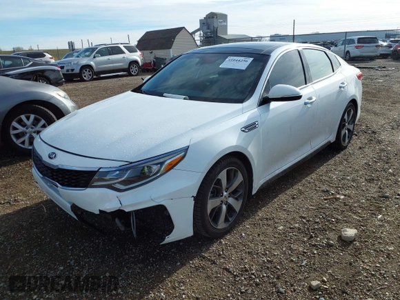 2019 Kia Optima LX with VIN 5XXGT4L31KG334865, listed as a IAAI auction lot 41044256 with 54,717 mi miles. Bid and sale history available at carsss.com. Image 19.