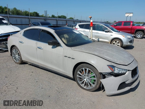 2015 Maserati Ghibli S Q4 with VIN ZAM57RTA7F1138207, listed as a IAAI auction lot 42573567 with Not provided miles and . Bid and sale history available at DreamBid. Image 1.