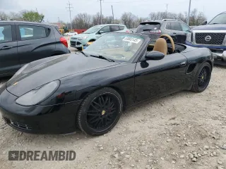2001 Porsche Boxster S with VIN WP0CB29831U663245, listed as a Copart auction lot 53003145 with 135,346 mi miles and Salvage Title. Bid and sale history available at carsss.com. Image 1.