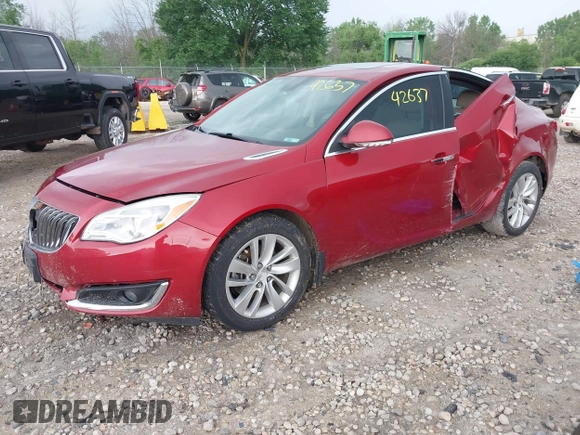2014 Buick Regal Premium I with VIN 2G4GN5EX0E9171875, listed as a IAAI auction lot 42642637 with 129,479 mi miles and . Bid and sale history available at DreamBid. Image 2.