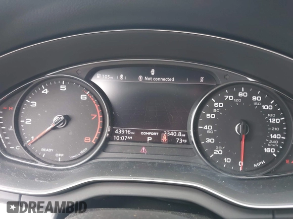 2020 Audi Q5 Premium with VIN WA1ANAFY6L2105007, listed as a IAAI auction lot 42400742 with 43,916 mi miles and . Bid and sale history available at DreamBid. Image 7.