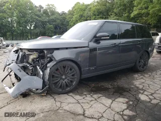 2020 Land Rover Range Rover with VIN SALGS5SE7LA574603, listed as a Copart auction lot 59981714 with 54,127 mi miles and Salvage Title. Bid and sale history available at carsss.com. Image 1.