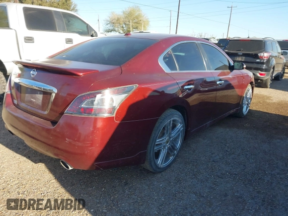 2013 Nissan Maxima S with VIN 1N4AA5AP7DC807233, listed as a IAAI auction lot 41760607 with 163,599 mi miles and . Bid and sale history available at DreamBid. Image 4.