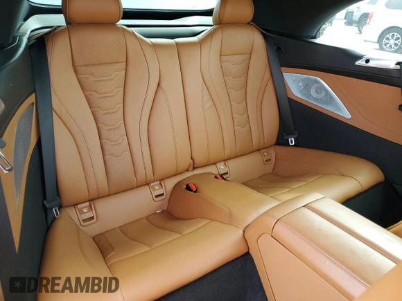 2019 BMW 8 Series M850i xDrive with VIN WBAFY4C54KBX29575, listed as a Copart auction lot 71558594 with 37,627 mi miles and Salvage title. Bid and sale history available at DreamBid. Image 10.