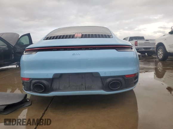 2024 Porsche 911 Carrera S with VIN WP0AB2A97RS220521, listed as a Copart auction lot 74099424 with 0 mi miles and Salvage Title. Bid and sale history available at carsss.com. Image 6.