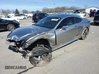 2021 Lexus RC with VIN JTHGA5BC1M5011158, listed as a Copart auction lot 45142884 with 5,877 mi miles. Bid and sale history available at carsss.com. Image 1.