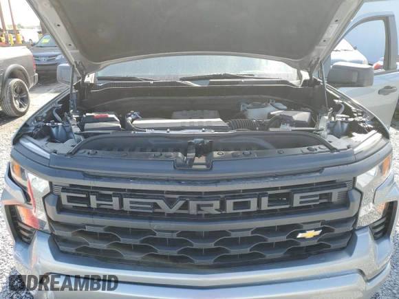 2024 Chevrolet Silverado 1500 Custom with VIN 1GCPABEK9RZ104464, listed as a Copart auction lot 51082665 with 23,287 mi miles and Non Repairable. Bid and sale history available at DreamBid. Image 11.