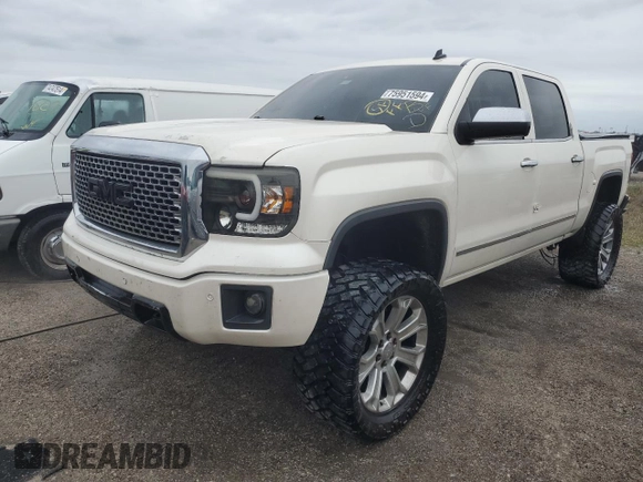 2014 GMC Sierra 1500 Denali z VIN 3GTP1WEC9EG329719, wystawiony jako Copart lot #75951594 z przebiegiem 139 234 mil mil oraz Nie do naprawy • Non repairable. Historia ofert i sprzedaży dostępna na DreamBid. Obrazek 1.