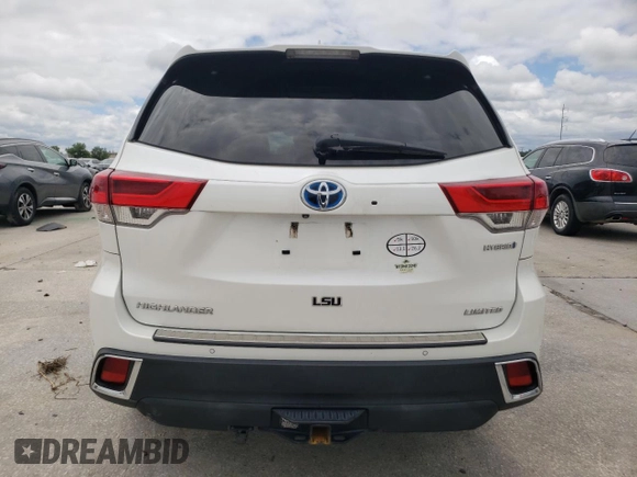 2019 Toyota Highlander Hybrid Limited with VIN 5TDDGRFH2KS056181, listed as a Copart auction lot 56202795 with 81,908 mi miles and Salvage title. Bid and sale history available at DreamBid. Image 6.