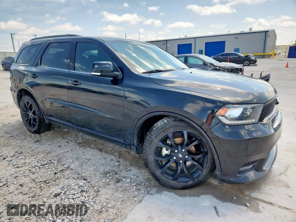 2019 Dodge Durango GT Plus with VIN 1C4RDHDGXKC806480, listed as a Copart auction lot 61868305 with 102,802 mi miles and Salvage title. Bid and sale history available at DreamBid. Image 4.