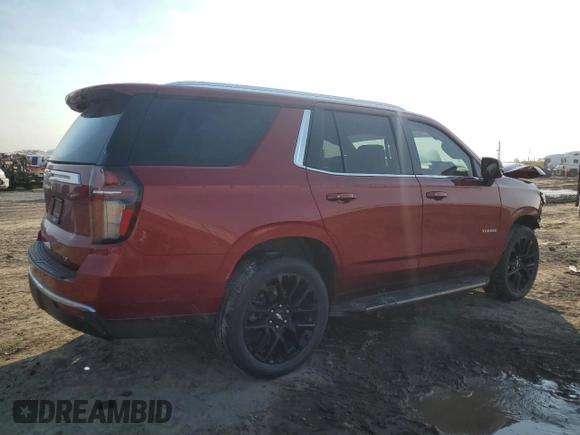 2022 Chevrolet Tahoe LT with VIN 1GNSCNKD0NR105015, listed as a Copart auction lot 46949255 with 28,434 mi miles and Salvage title. Bid and sale history available at DreamBid. Image 3.