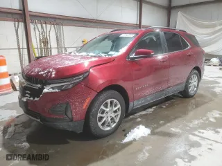 2023 Chevrolet Equinox LT with VIN 3GNAXUEG2PS203821, listed as a Copart auction lot 41343265 with 20,794 mi miles and Non Repairable. Bid and sale history available at carsss.com. Image 1.