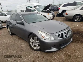 2015 Infiniti Q40 with VIN JN1CV6AR5FM523081, listed as a Copart auction lot 73023204 with 123,105 mi miles and Salvage Title. Bid and sale history available at carsss.com. Image 4.