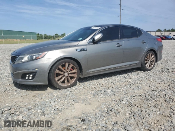 2014 Kia Optima SXL Turbo with VIN 5XXGR4A69EG338176, listed as a Copart auction lot 55435475 with 230,433 mi miles and Clean Title. Bid and sale history available at DreamBid. Image 1.