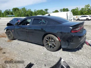 2019 Dodge Charger Scat Pack with VIN 2C3CDXGJ2KH753993, listed as a Copart auction lot 55736725 with 84,816 mi miles and Salvage title. Bid and sale history available at DreamBid. Image 2.