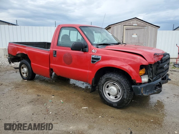 2008 Ford F-250 XL with VIN 1FTNF205X8EC31496, listed as a Copart auction lot 56753985 with 211,427 mi miles and Non repairable. Bid and sale history available at DreamBid. Image 4.