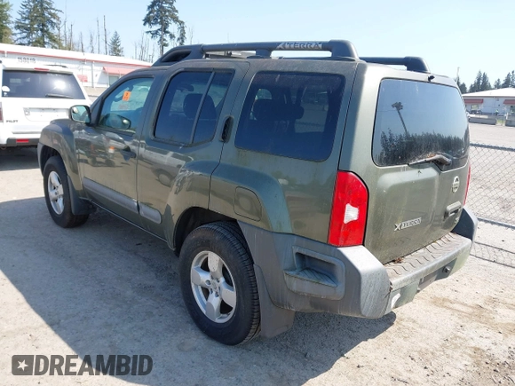 2005 Nissan Xterra S with VIN 5N1AN08W45C606207, listed as a IAAI auction lot 42116305 with 167,633 mi miles. Bid and sale history available at carsss.com. Image 3.