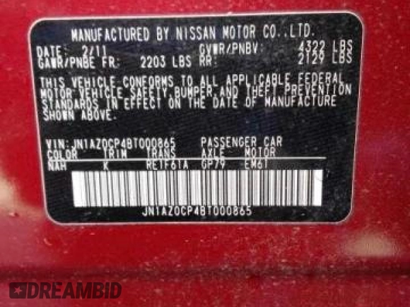 2011 Nissan LEAF SL-e with VIN JN1AZ0CP4BT000865, listed as a Copart auction lot 76585824 with 83,101 mi miles and Clean Title. Bid and sale history available at carsss.com. Image 10.