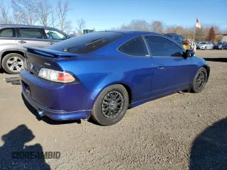 2006 Acura RSX with VIN JH4DC54816S007931, listed as a Copart auction lot 80239664 with 166,886 mi miles and Salvage Title. Bid and sale history available at carsss.com. Image 3.
