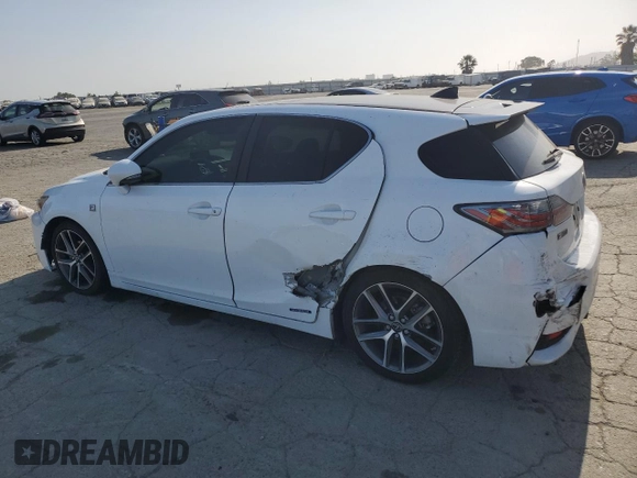 2015 Lexus CT 200h with VIN JTHKD5BH7F2213553, listed as a Copart auction lot 59564645 with 140,475 mi miles and Salvage title. Bid and sale history available at DreamBid. Image 2.