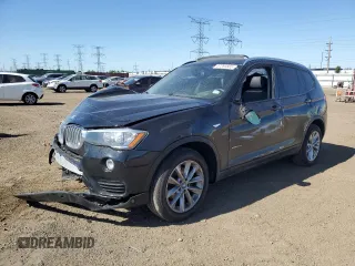 2015 BMW X3 xDrive28i z VIN 5UXWX9C5XF0D53597, wystawiony jako Copart lot #57285565 z przebiegiem Nie podano mil oraz Szkoda całkowita • Salvage title. Historia ofert i sprzedaży dostępna na DreamBid. Obrazek 1.