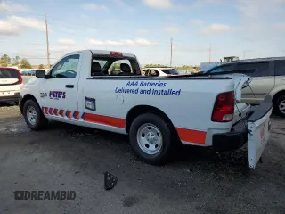 2023 Ram 1500 Tradesman with VIN 3C6JR6DG4PG594500, listed as a Copart auction lot 45055755 with 18,299 mi miles and Non repairable. Bid and sale history available at DreamBid. Image 2.