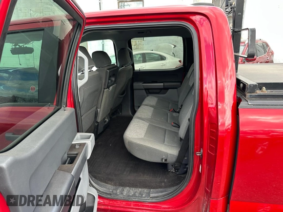 2021 Ford F-150 XL with VIN 1FTFW1E89MKD76865, listed as a Copart auction lot 55388745 with 187,417 mi miles and Salvage Title. Bid and sale history available at carsss.com. Image 6.