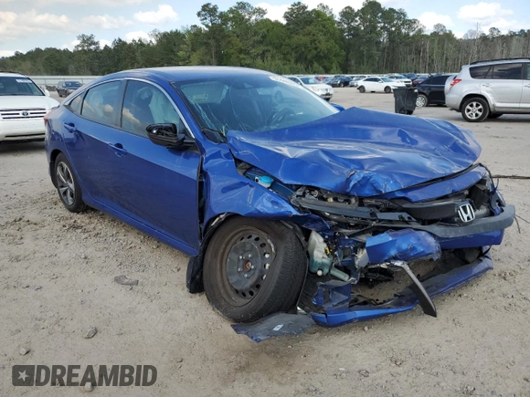 2020 Honda Civic LX z VIN 2HGFC2F69LH602387, wystawiony jako Copart lot #51446375 z przebiegiem 51 595 mil mil oraz Szkoda całkowita • Salvage title. Historia ofert i sprzedaży dostępna na DreamBid. Obrazek 4.