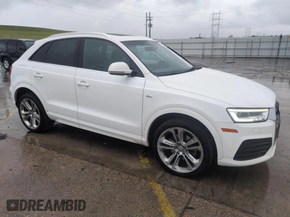 2016 Audi Q3 Prestige with VIN WA1GFCFS1GR023858, listed as a Copart auction lot 55847955 with 181,972 mi miles and Salvage title. Bid and sale history available at DreamBid. Image 4.